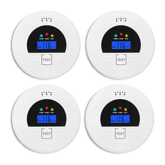4-Pack Smoke & Carbon Monoxide Detector Combo